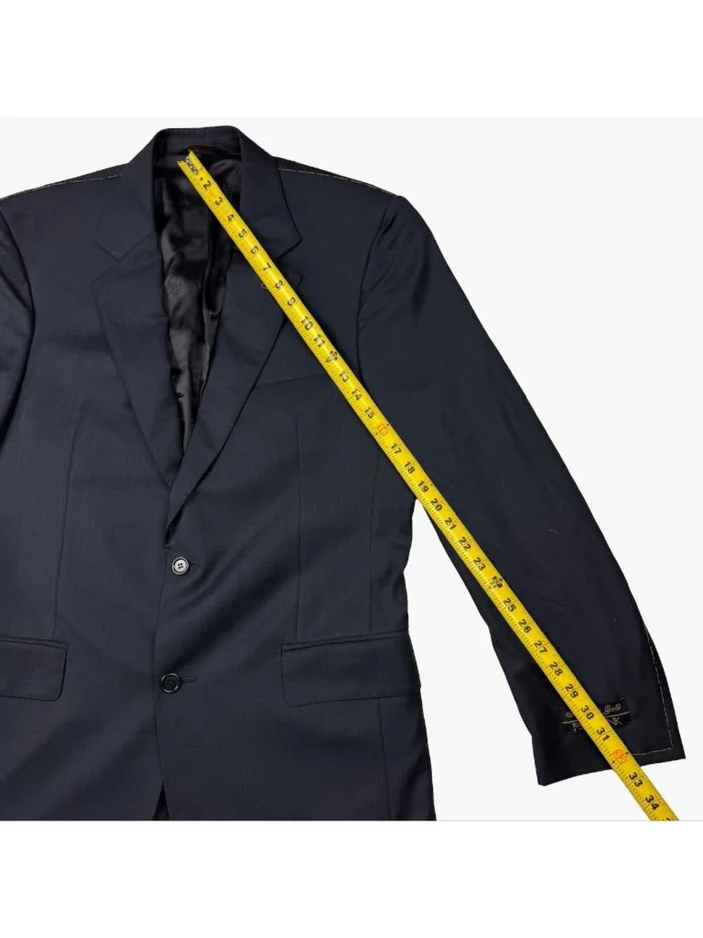 NEW Jos A Bank Signature Gold Men's Wool 2-Button Blazer Windowpane Blue • 40L